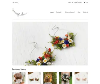 Magaela.com(Flower crowns and other handmade wedding floral accessories by Magaela) Screenshot