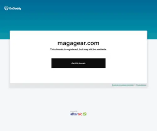 Magagear.com(Forsale Lander) Screenshot