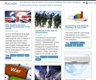 Magaon.com(The Best Online Magazine) Screenshot