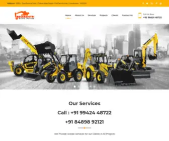 Magarajothiearthmovers.com(Magarajothi Earth Movers) Screenshot