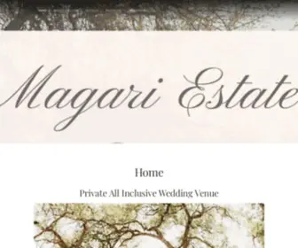 Magariestateweddings.com(Private All Inc) Screenshot