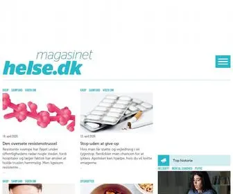 Magasinethelse.dk(Helse er Danmarks mest læste sundhedsmagasin) Screenshot