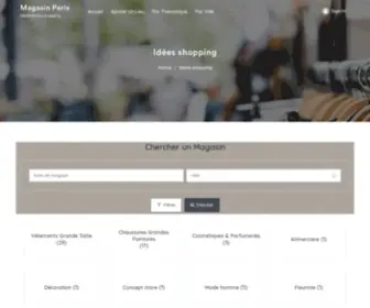 Magasins-Paris.com(Idées shopping) Screenshot