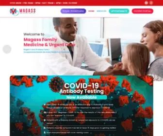 Magassmed.com(Magass Family Medicine & Urgent Care) Screenshot