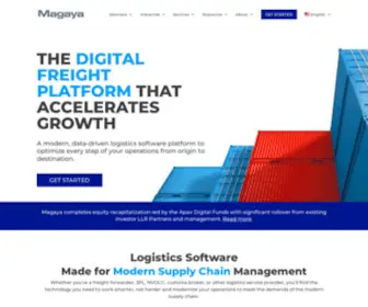 Magaya.com(Logistics Software Solutions) Screenshot
