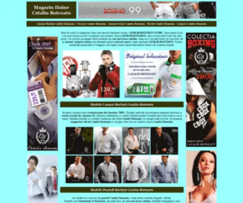 Magazincatalinbotezatu.com(Magazin Haine Catalin Botezatu) Screenshot