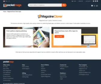 Magazinecloner.com(MagazineCloner Client Login) Screenshot