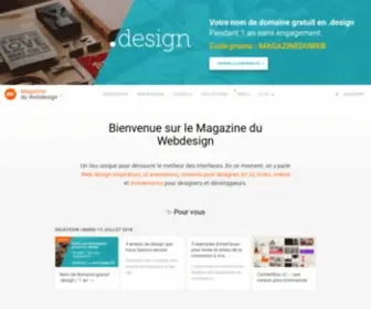 Magazineduwebdesign.com(Le Magazine du Webdesign sélectionne le meilleur du design et du développement Web) Screenshot