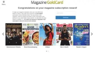 Magazinegoldcard.com(Magazine Gold Card) Screenshot