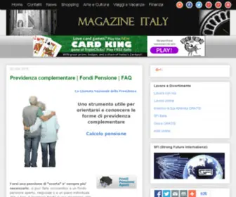 Magazineitaly.com(MagazineItaly) Screenshot