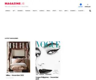 Magazinelib.com(Download PDF magazines and ebook free USA) Screenshot