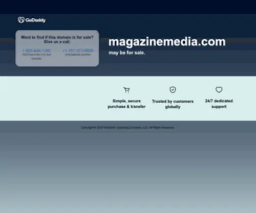 Magazinemedia.com(Forsale Lander) Screenshot