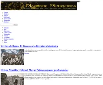 Magazinemodernista.com(Revista digital para los curiosos del Modernismo) Screenshot