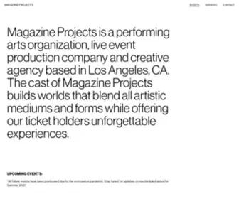 Magazineprojects.com(MAGAZINE PROJECTS) Screenshot