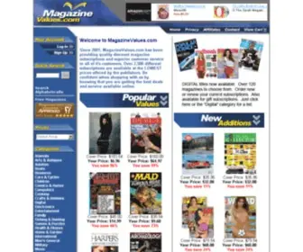 Magazinevalues.com(Magazine Values) Screenshot