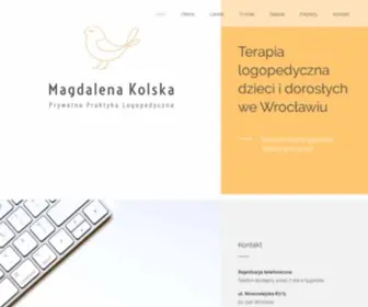 Magdalenakolska.pl(Polecany Logopeda we Wrocławiu) Screenshot