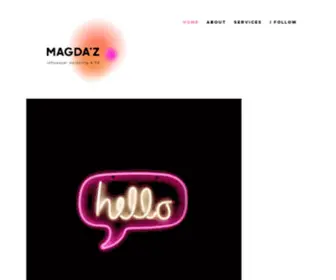 Magdaz.com(Traditional form of PR) Screenshot