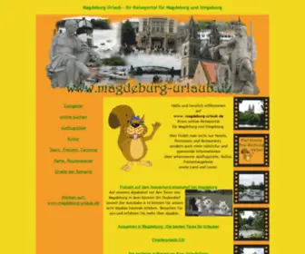 Magdeburg-Urlaub.de(Der Reiseführer mit Infos über Gastgeber) Screenshot