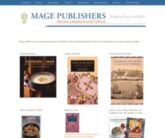 Mage.com(Mage Publishers) Screenshot