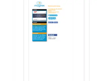 Mageek.com(Creation site internet avec Mageek Internet) Screenshot