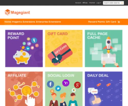 Magegiant.com(Magento Extensions) Screenshot