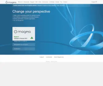 Mageia.org(Home of the Mageia project) Screenshot