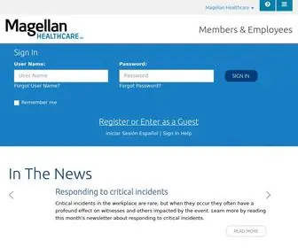 Magellanassist.com(Magellan Healthcare Behavioral Health Members) Screenshot
