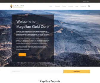 Magellangoldcorp.com(Magellan Gold Corp) Screenshot