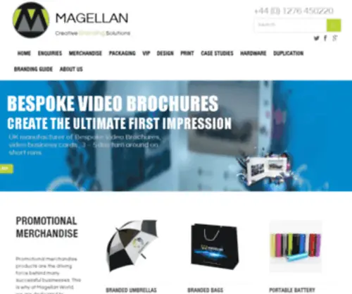 Magellanmerchandise.co.uk(Branded Merchandise) Screenshot