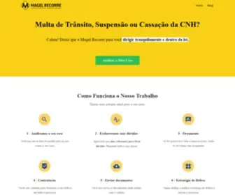 Magelrecorre.com.br(Suspensão da CNH) Screenshot