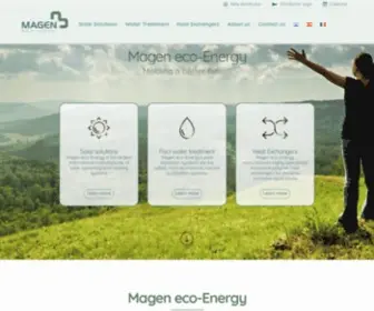 Magen-Ecoenergy.com(Magen Ecoenergy A global manufactuer of solar heating solutions) Screenshot