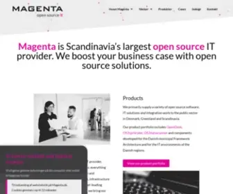 Magenta.dk(Skandinaviens største open source it) Screenshot