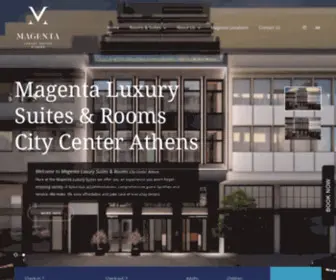 Magentaluxury.com(Luxury suites and rooms for rent in the center of Athens) Screenshot