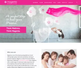 Magentamattresses.com(Mattresses & Pillows) Screenshot