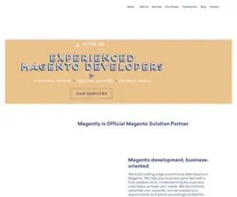 Magently.com(Magento Development Services) Screenshot
