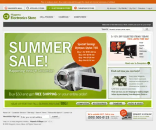 Magento-Electronics.com(Magento Electronics) Screenshot