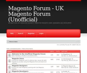 Magento-Forum.co.uk(Magento Forum) Screenshot