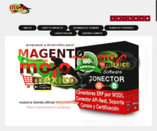 Magento-MX.com(MagentoMX es un sitio especializado de Servicio de Mojomexico.com.mx) Screenshot