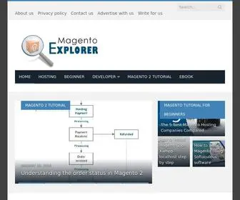 Magentoexplorer.com(Magento tutorial from basic to advanced levels) Screenshot