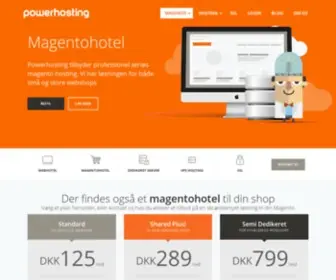 Magentohotel.dk(Seriøs Magento hosting) Screenshot