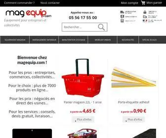 Magequip.com(Equipement magasin) Screenshot