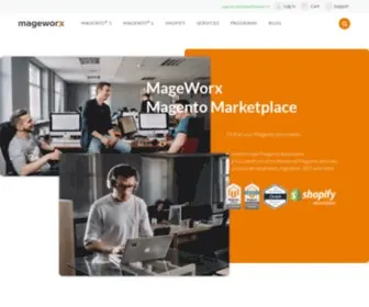 Mageworx.com(Magento Ecommerce Development and Services) Screenshot