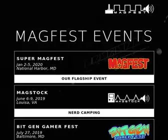 Magfest.org(MAGFest INC MAGFest Events) Screenshot