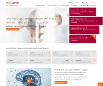 Magforce.de(MagForce AG) Screenshot