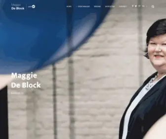 Maggiedeblock.be(Maggie De Block) Screenshot