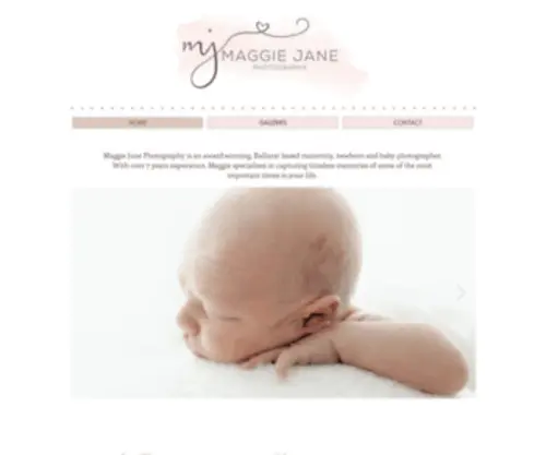 Maggiejanephotography.com(Newborn Photography) Screenshot