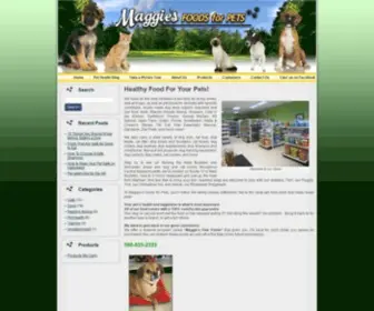 Maggiesfoodsforpets.com(Maggie's Foods for Pets) Screenshot