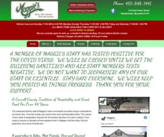 Maggieswestminster.com(Maggies Restaurant and Catering) Screenshot