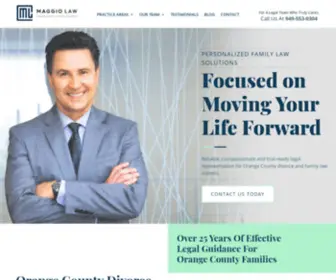 Maggiolawfirm.com(Orange County Divorce Lawyer) Screenshot