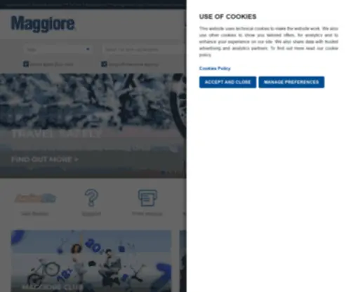 Maggiore.com(Car Hire) Screenshot